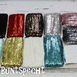 Gummiband Pailletten Schimmer