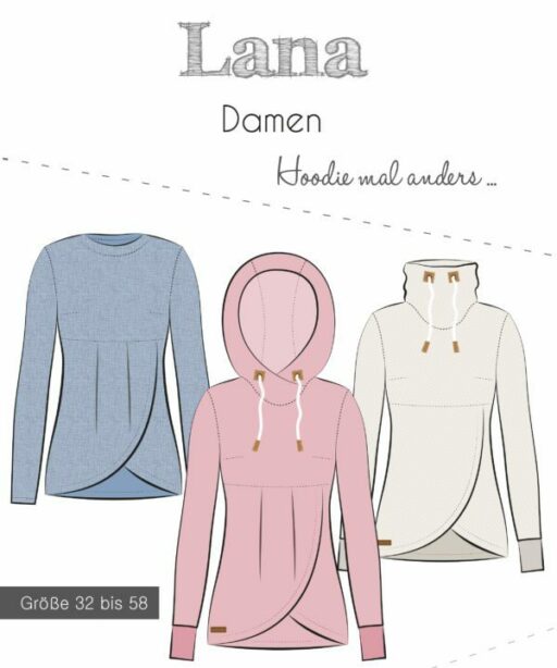Schnittmuster für Hoodie Lana von Fadenkaefer