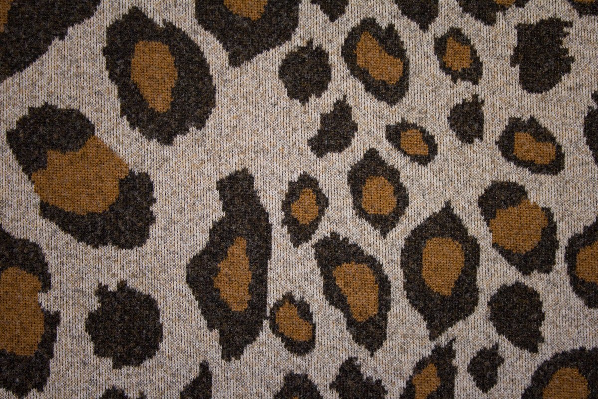 Baumwolle - Webware - Poplin - Leopardenmuster - Animal Print - Braun